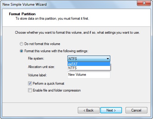 How to format drive for windows installation